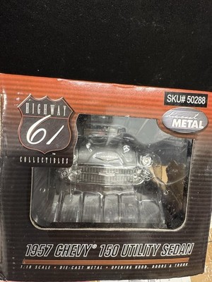 ダイキャスト1957 CHEVY 150 UTILITY SEDAN 超レア HWY 61 1/18 1957 Chevy 150 Utility Sedan Supercar Collectibles