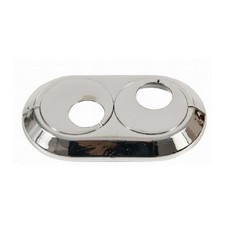 15mm-28mm Double PVC Chrome Radiator Plastic Water Pipe Cover Collar Rose