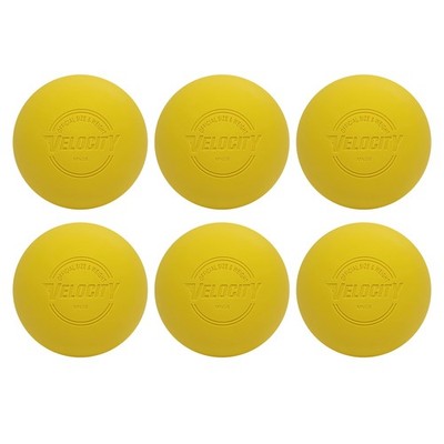 Velocity Practice Lacrosse Balls - 1, 2, 3, 6, 12, 18, 24, 6 Balls, Yellow