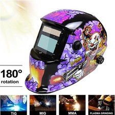 True Color Solar Auto Darkening Welding Helmet Arc Tig Mig Mask Grinding Hood
