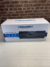 SiriusXM SXSD2 Dock Play Portable Speaker Boom Box w Sirius Onyx EZR Radio