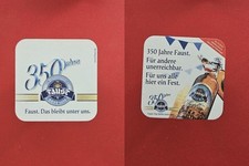 Faust 350 Jahre Brauerei Bierdeckel Bier