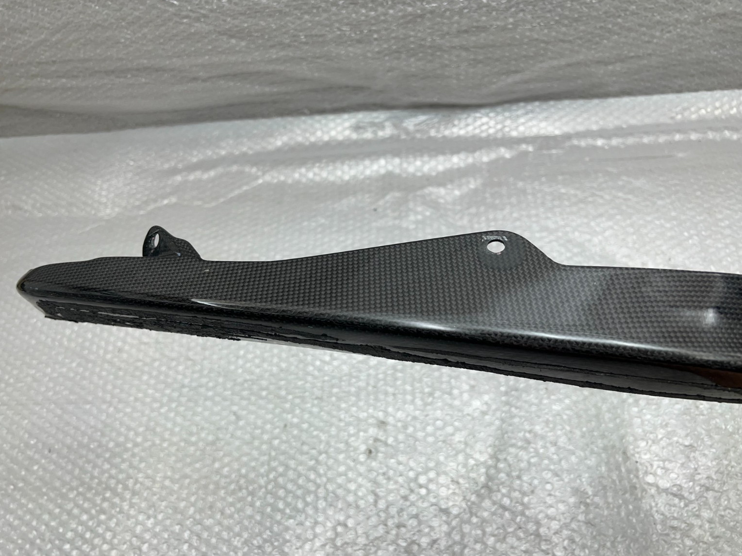 2020-2024 FERRARI SF90 FRONT BUMPER LEFT SPLITTER SPOILER LIP CARBON FIBER OEM