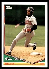Otis Nixon 1994 Topps #52 Atlanta Braves MLB READ FREE SHIPPING AutographDen