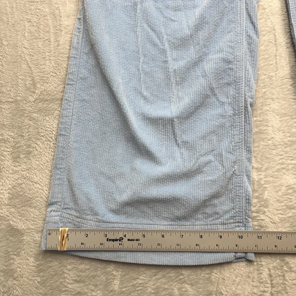 Женские вельветовые брюки American Eagle размер 6 (30x30) синие широкие штанины мешковатые - Изображение 2 из 4