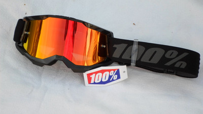 100% Kinder Crossbrille Strata 2 Fire Verspiegelt Motocross Helm Brille MX - MTB