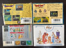 Famicom software 4-piece set Dragon Quest 1.2.4 Final Fantasy III