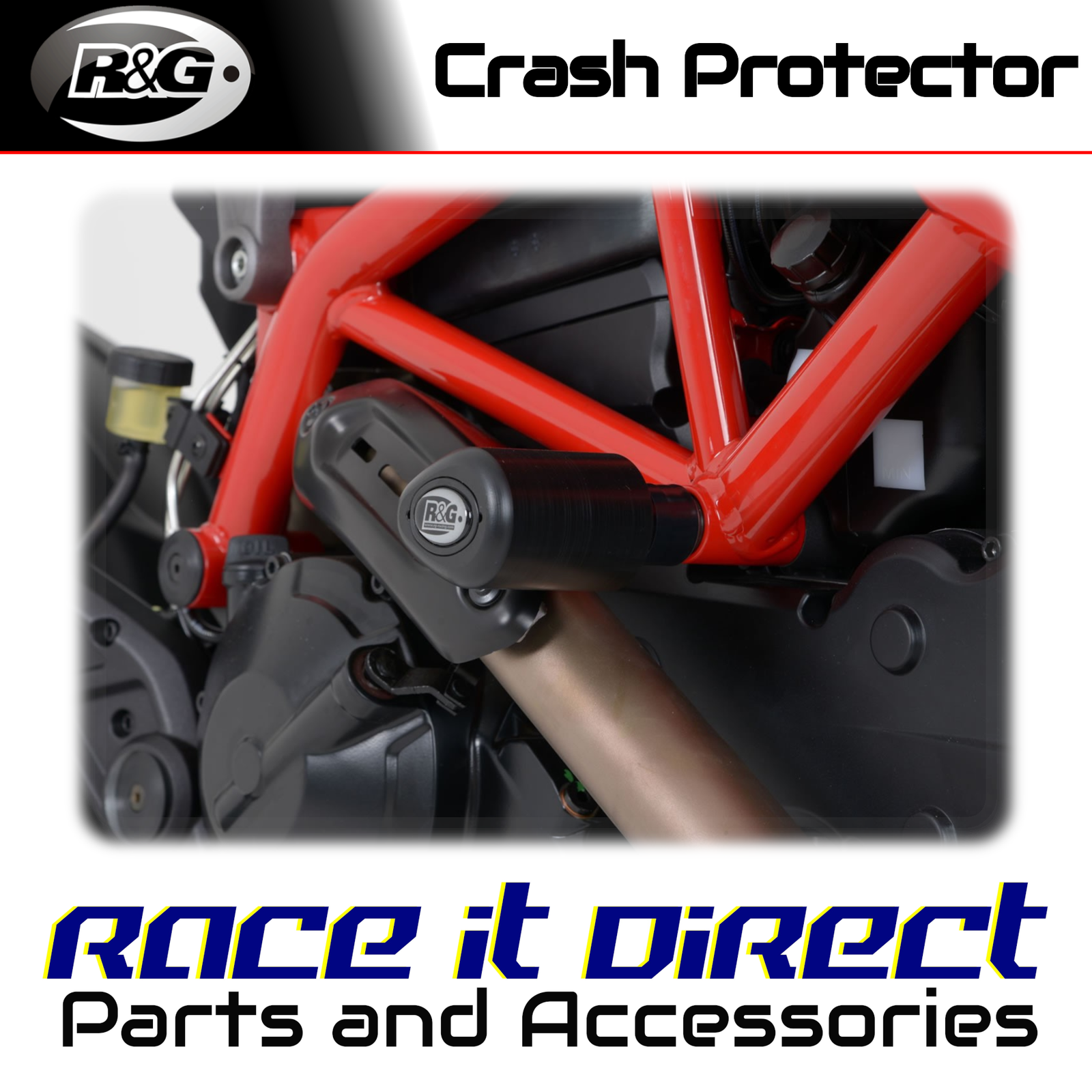 Crash Protectors for Ducati Hypermotard 821 2013-2015 Aero R&G