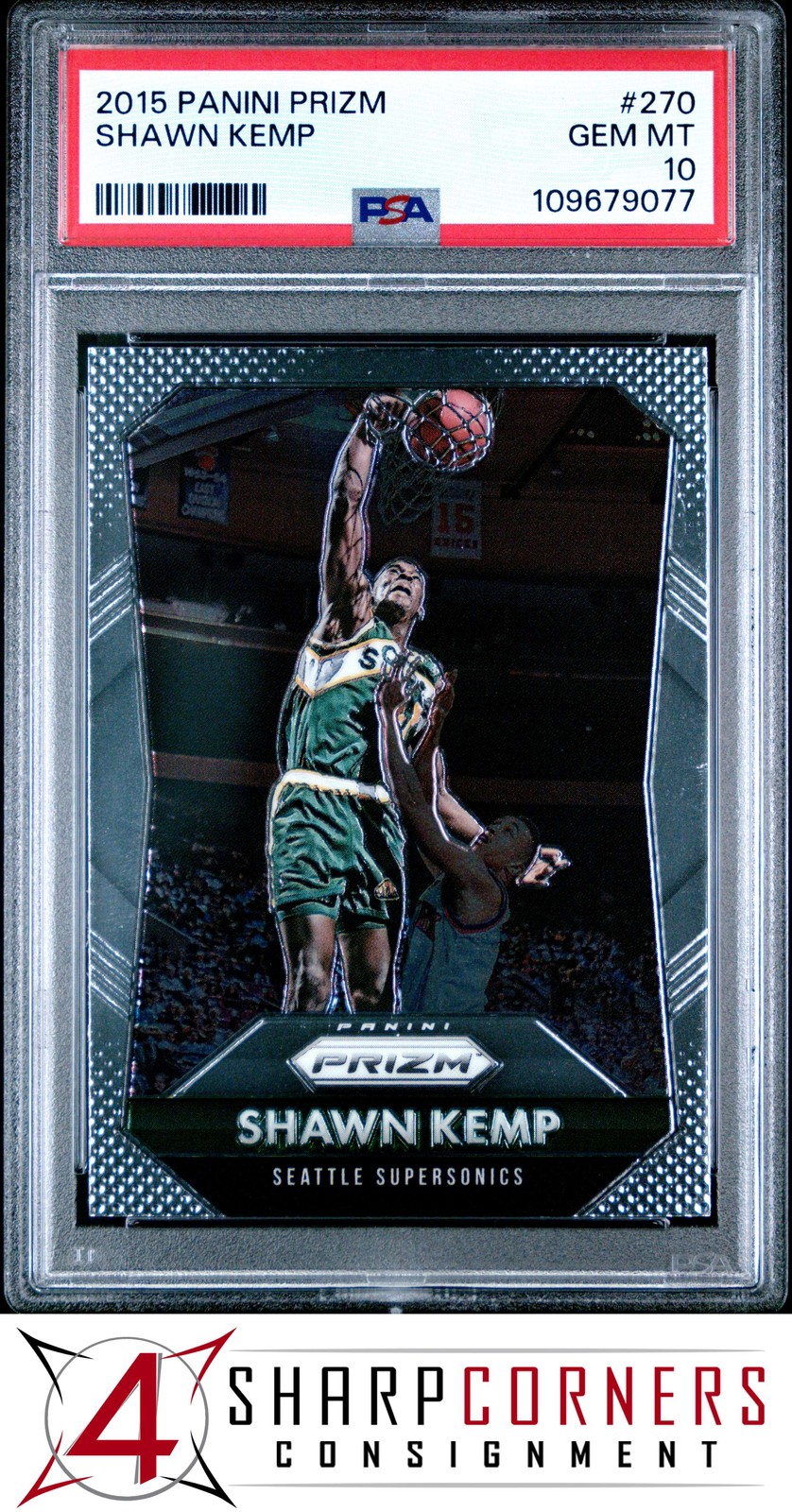 2015 PANINI PRIZM #270 SHAWN KEMP POP 2 PSA 10
