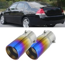 2x Stainless Exhaust Pipe Tip Rear Tail Throat Muffler For Chrysler 300c 300s 2x Stainless Exhaust Pipe Tip Rear Tail Throat Muffler For Chrysler 300c 300s