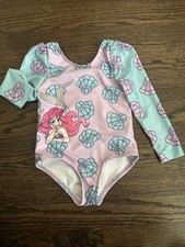 Disney Ariel Little Mermaid Swimsuit 2T One Piece Purple
