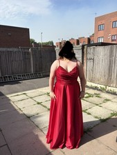 red prom dress size 16