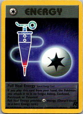 Pokémon Full Heal Energy 81/82 Team Rocket 1995 Englisch