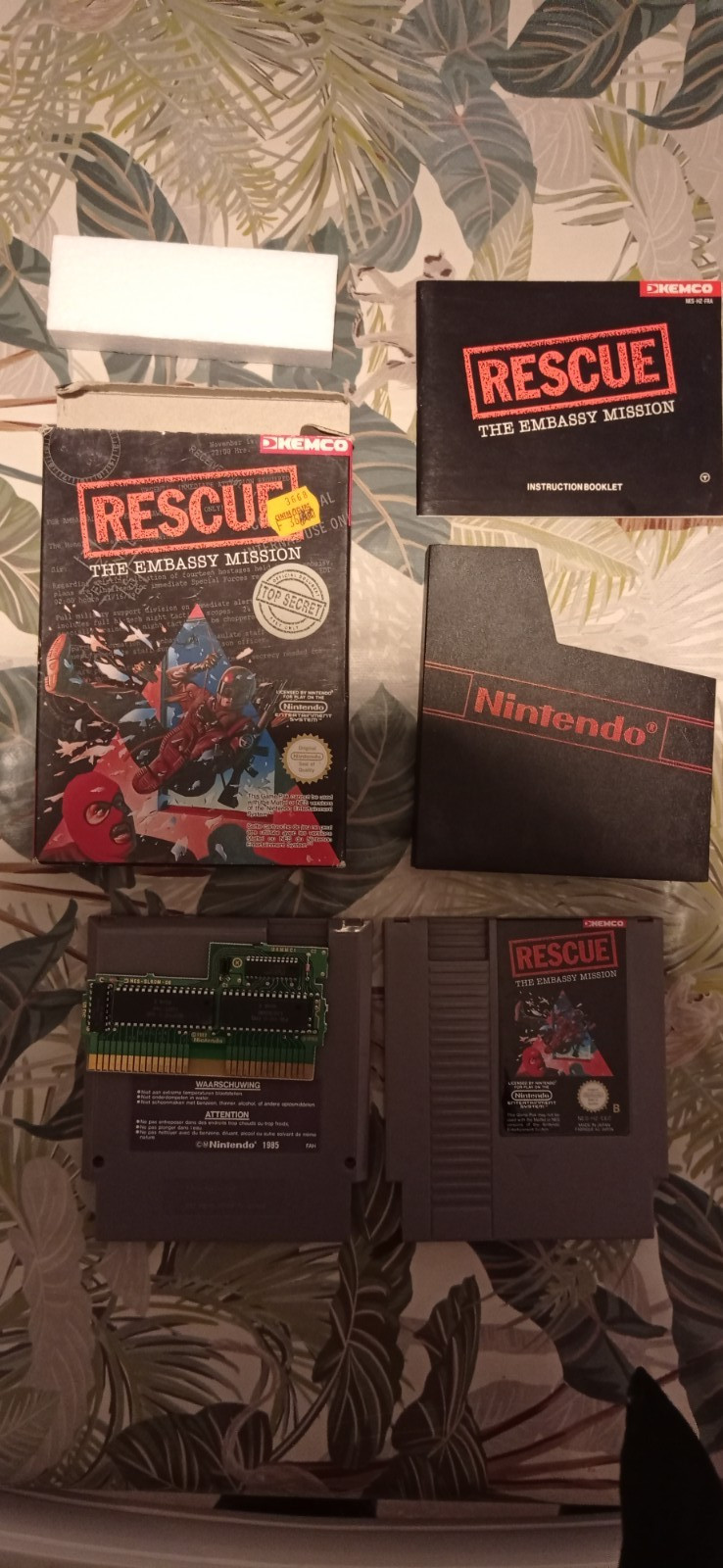  RESCUE THE EMBASSY MISSION NINTENDO NES COMPLET PAL-B FRA