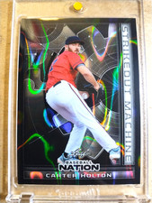 2025 Carter Holton Leaf Baseball Nation Strikeout Machine Black Lava 1/1 MINT 🔥