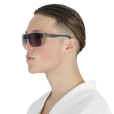 Guess Factory Smoke Gradient Rectangular Men's Sunglasses GF0197 02B 55