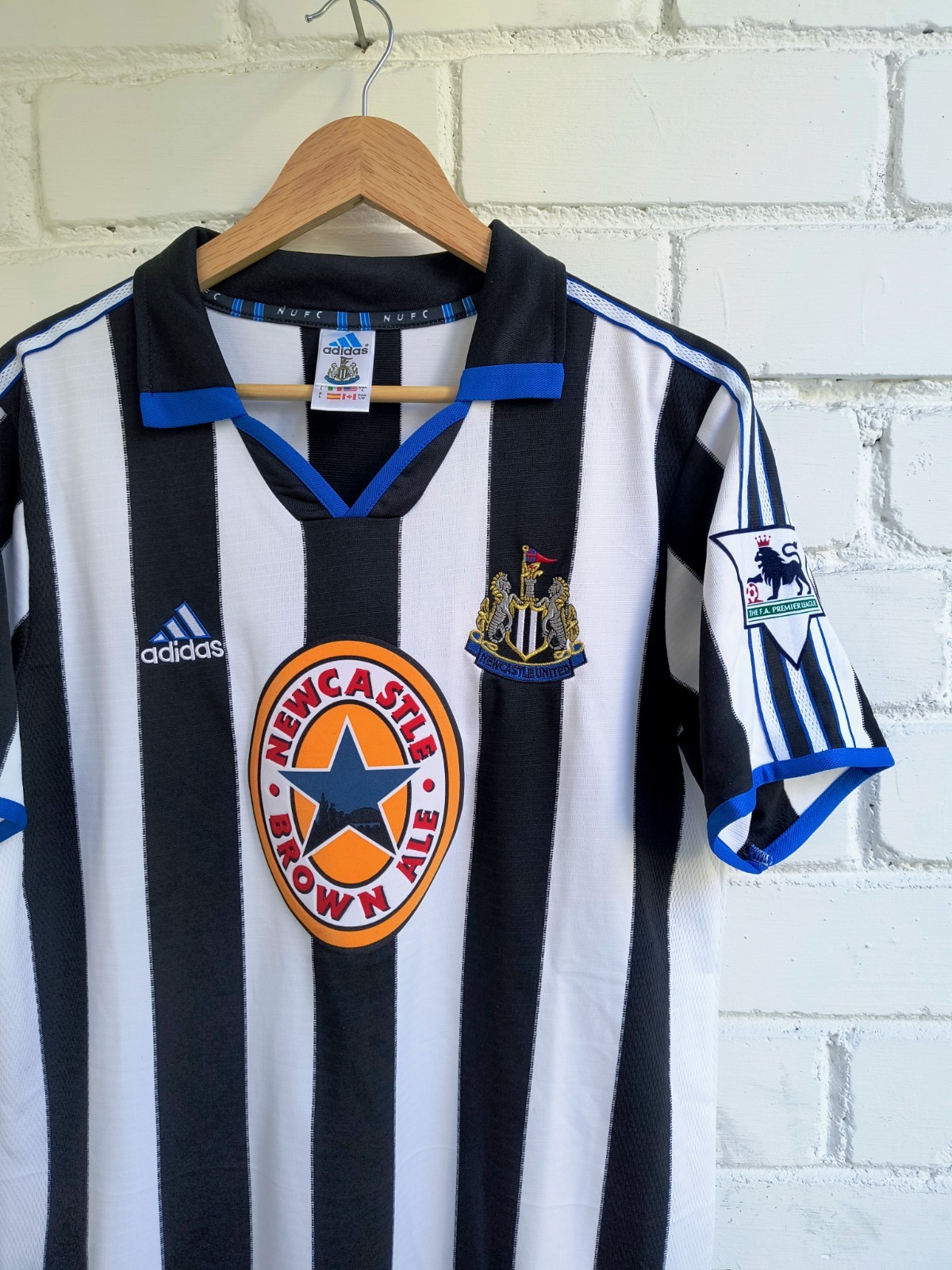 Vintage Adidas Newcastle United 1999/2000 Football Soccer Jersey Shirt Size L