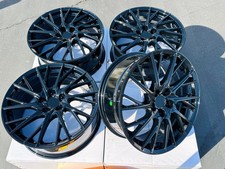 4 New 19 Rims Black Wheels 5x114.3 60.1mm Fits Toyota Rav4 Highlander Sienna