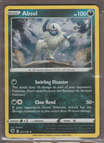 Absol 097/189 Cosmos Holo Astral Radiance Promo