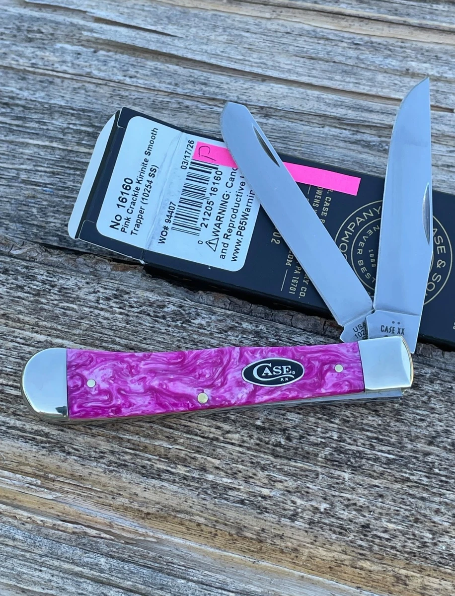 Case XX Stainless Steel Blade Pink Collectible Folding Knives for