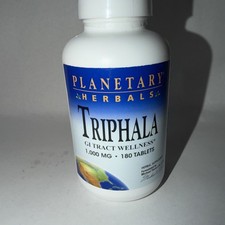 Planetary Herbals Triphala 1,000 mg 270 Tabs Exp. 10/2028