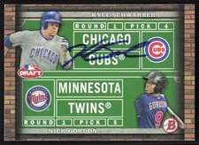 2014 Bowman Draft Picks & Prospects Dual Draftees Kyle Schwarber Auto #DD-SG COA