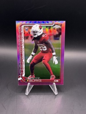 2025 Topps Chrome Football Denzel Burke RC Magenta Refractor /250 Cardinals 368 
