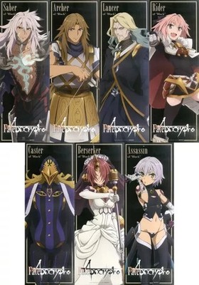 Fate/Apocrypha B3 Poster Set 7-teilig Black Faction Anime Sammlerstück