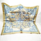 Hermes scarf Carre 90 Beiges Silk100 2344339