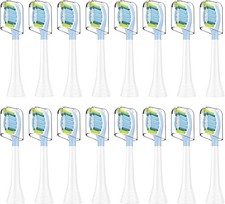 Replacement Toothbrush Heads Compatible with Phillips Sonicare Snap-on 16pc Pack