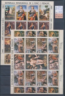 XE75369 Sao Tome e Principe 1983 cv 40 euro fogli arte religiosa XXL MNH