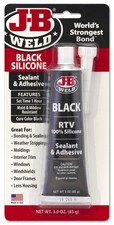 1 Pc JB Weld 31319 Black RTV Acetoxy Silicone Sealant - 3 Oz.