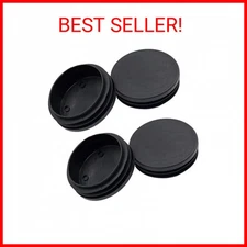 4PCS 76mm (3 Inch) Round Plastic Plug, Round Black Plastic End Cap, Pipe Tubing
