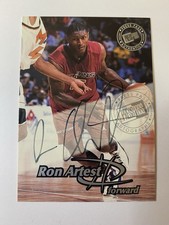 Ron Artest St. John’s University 1999 Press Pass Authentics Rookie Autograph