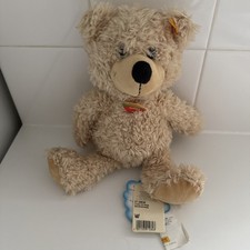 STEIFF CHARLY BEAR PLUSH SOFT TEDDY BEAR BEIGE No 012808 ALL LABELS ATTACHED VGC