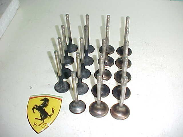 Ferrari 512 BBi Engine Cylinder Head Intake Exhaust Valves_GENUINE