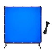 Uimoso 6 x 6 FT Flame-Resistant Vinyl Welding Screen with Frame