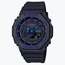Casio Unisex Ana Digi Watch G-Shock Virtual Blue Series Resin Strap GA2100VB-1A