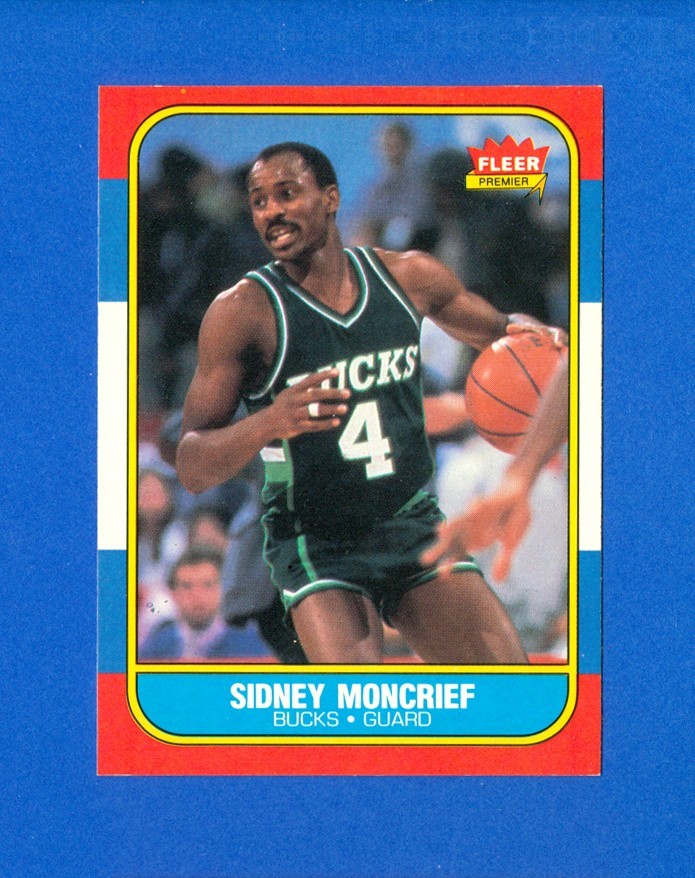 1986/1987 Fleer Basketball#75 Sidney Moncrief '86 Set Break Card EX/MT Condition