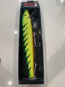 RAPALA The Original Leurre Géant Minnow Finlandais 28 Vert/Noir Neuf