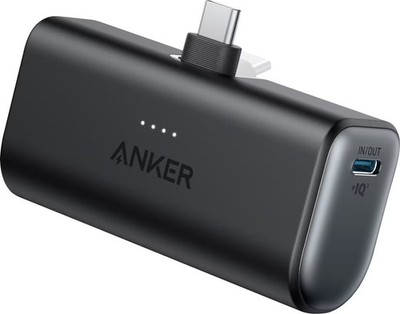 Anker - Nano Power Bank (5,000mAh, 22.5W) w/ Built-in Foldable USB-C Connecto...
