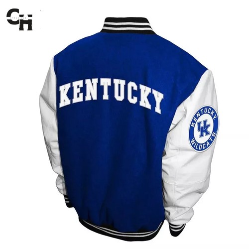 Letterman Kentucky Wildcats Graduate Royal and White College Jacke - Bild 3 von 5