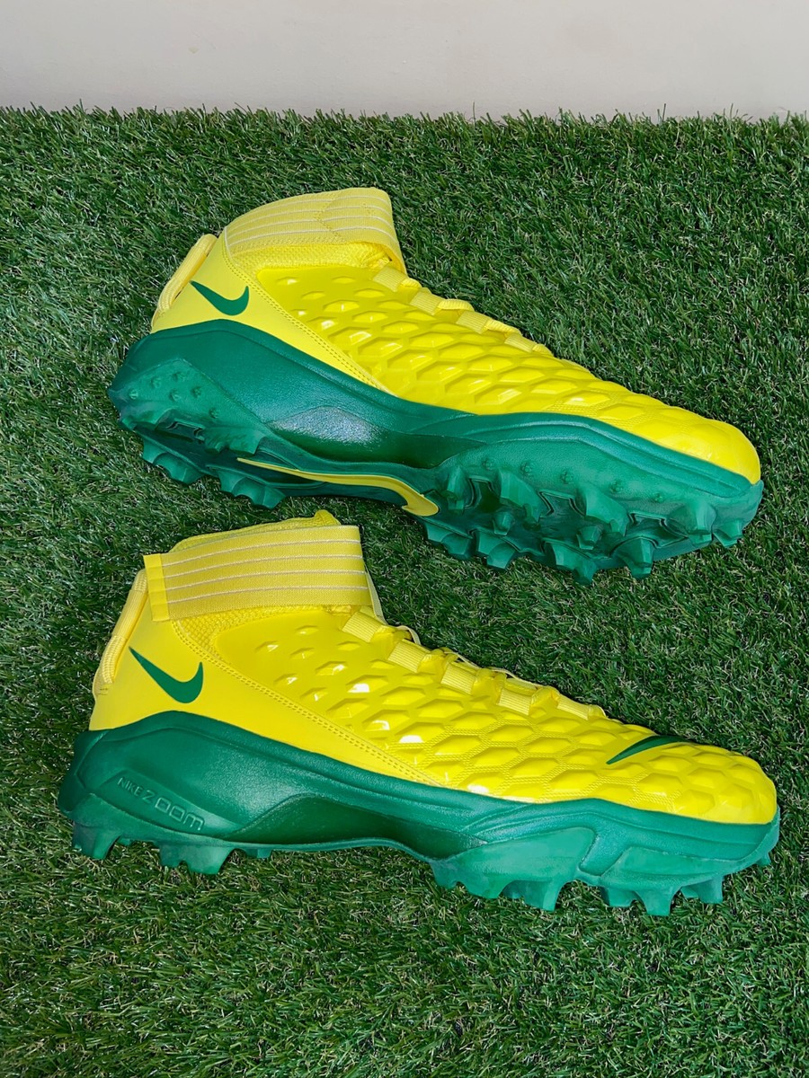 Nike Force Savage Pro 2 Mid Shark Oregon Ducks Sample PE Cleats Sz 16 CI9904-700 Nike Force Savage Pro 2 Mid Shark Oregon Ducks Sample PE  main image 4