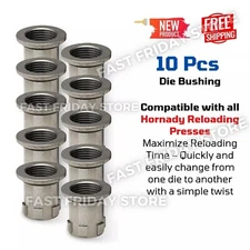 10pk Die Bushings for Hornady Lock N Load AP Reloading Press Multiple Calibers