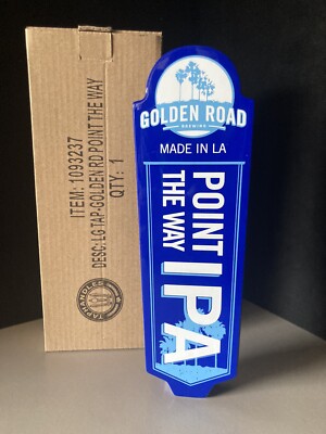 Golden Road Brewing Point The Way Beer Tap Handle Brew Bar IPA Marker Cave Man 