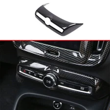 For Volvo XC40 2019-23 Carbon Fiber pattern Console AC Switch Control Panel Trim