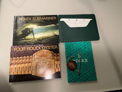Rolex Submariner Booklet Set  1990 Ausgabe USA 6 teilig