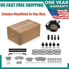 102mm Low Profile Intake Manifold LS1 LS2 LS6 4.8L & Fuel Rail Throttle Body BK