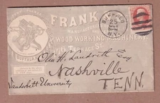 ca1880 Buffalo NY Woodworking Machinery Pony Planer advertising cover - 2¢ Rate