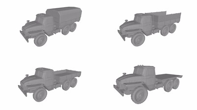 Ural 4320 LKW Truck USSR Bausatz 3D Druck 1:87 - 1:35